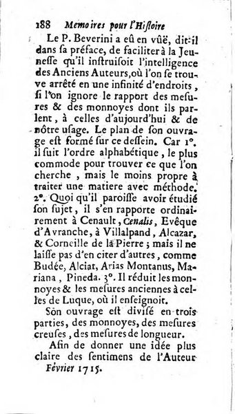 Mémoires pour l'histoire des sciences & des beaux-arts recüeillies par l'ordre de Son Altesse Serenissime Monseigneur Prince souverain de Dombes