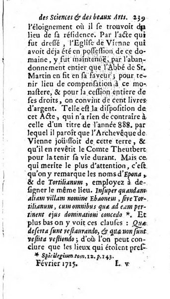 Mémoires pour l'histoire des sciences & des beaux-arts recüeillies par l'ordre de Son Altesse Serenissime Monseigneur Prince souverain de Dombes