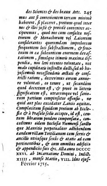 Mémoires pour l'histoire des sciences & des beaux-arts recüeillies par l'ordre de Son Altesse Serenissime Monseigneur Prince souverain de Dombes