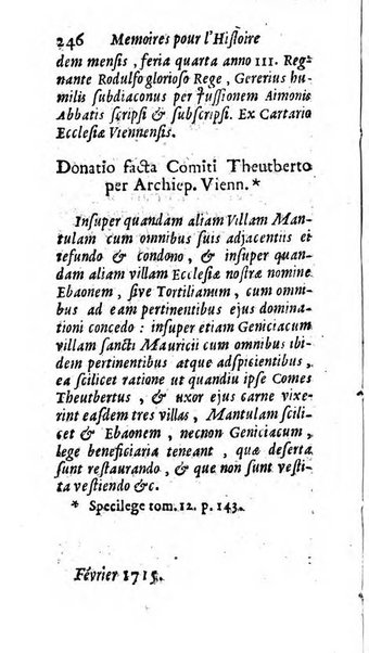 Mémoires pour l'histoire des sciences & des beaux-arts recüeillies par l'ordre de Son Altesse Serenissime Monseigneur Prince souverain de Dombes