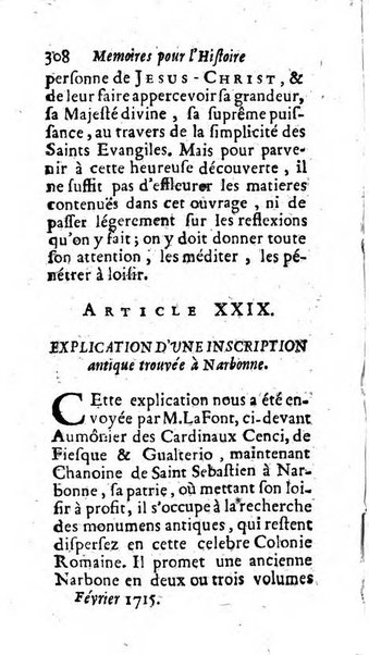 Mémoires pour l'histoire des sciences & des beaux-arts recüeillies par l'ordre de Son Altesse Serenissime Monseigneur Prince souverain de Dombes