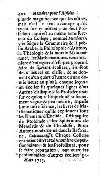 Mémoires pour l'histoire des sciences & des beaux-arts recüeillies par l'ordre de Son Altesse Serenissime Monseigneur Prince souverain de Dombes