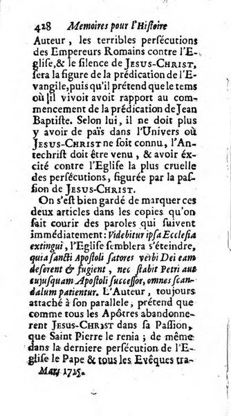 Mémoires pour l'histoire des sciences & des beaux-arts recüeillies par l'ordre de Son Altesse Serenissime Monseigneur Prince souverain de Dombes