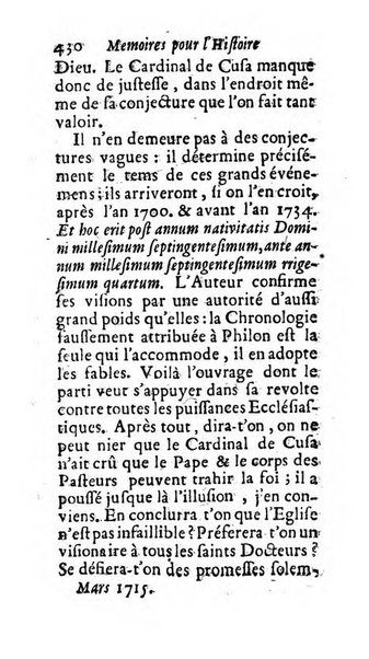 Mémoires pour l'histoire des sciences & des beaux-arts recüeillies par l'ordre de Son Altesse Serenissime Monseigneur Prince souverain de Dombes