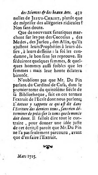 Mémoires pour l'histoire des sciences & des beaux-arts recüeillies par l'ordre de Son Altesse Serenissime Monseigneur Prince souverain de Dombes