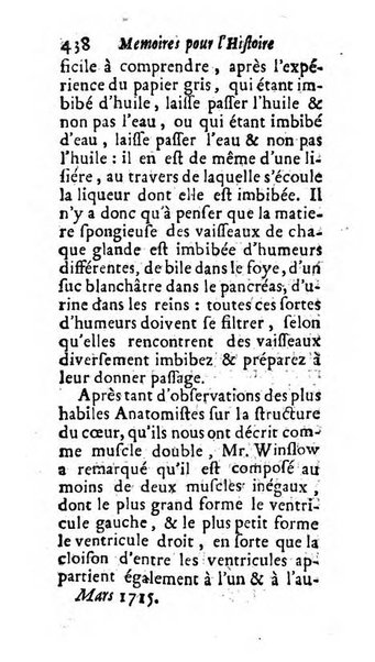 Mémoires pour l'histoire des sciences & des beaux-arts recüeillies par l'ordre de Son Altesse Serenissime Monseigneur Prince souverain de Dombes