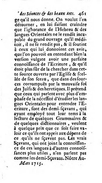 Mémoires pour l'histoire des sciences & des beaux-arts recüeillies par l'ordre de Son Altesse Serenissime Monseigneur Prince souverain de Dombes