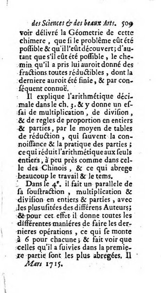 Mémoires pour l'histoire des sciences & des beaux-arts recüeillies par l'ordre de Son Altesse Serenissime Monseigneur Prince souverain de Dombes