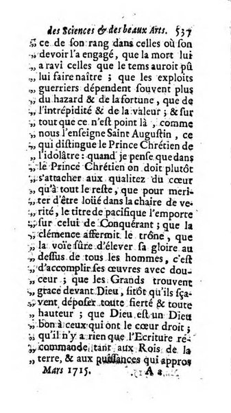 Mémoires pour l'histoire des sciences & des beaux-arts recüeillies par l'ordre de Son Altesse Serenissime Monseigneur Prince souverain de Dombes