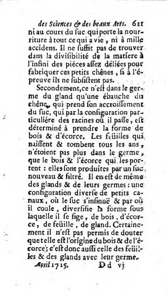 Mémoires pour l'histoire des sciences & des beaux-arts recüeillies par l'ordre de Son Altesse Serenissime Monseigneur Prince souverain de Dombes