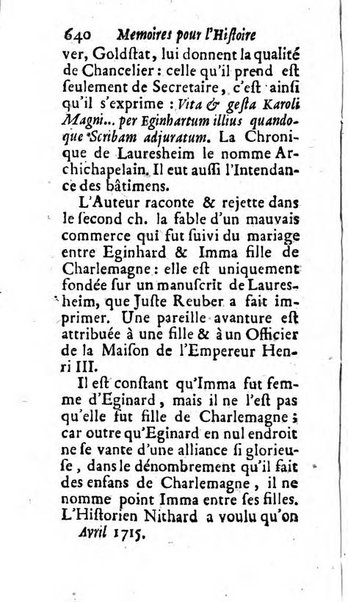 Mémoires pour l'histoire des sciences & des beaux-arts recüeillies par l'ordre de Son Altesse Serenissime Monseigneur Prince souverain de Dombes