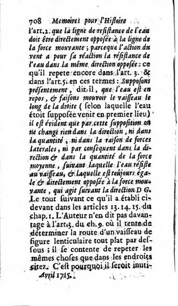 Mémoires pour l'histoire des sciences & des beaux-arts recüeillies par l'ordre de Son Altesse Serenissime Monseigneur Prince souverain de Dombes