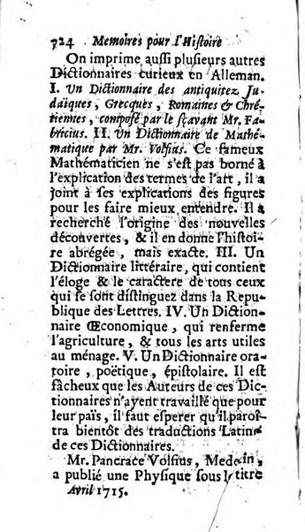 Mémoires pour l'histoire des sciences & des beaux-arts recüeillies par l'ordre de Son Altesse Serenissime Monseigneur Prince souverain de Dombes