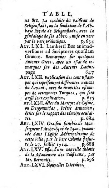 Mémoires pour l'histoire des sciences & des beaux-arts recüeillies par l'ordre de Son Altesse Serenissime Monseigneur Prince souverain de Dombes