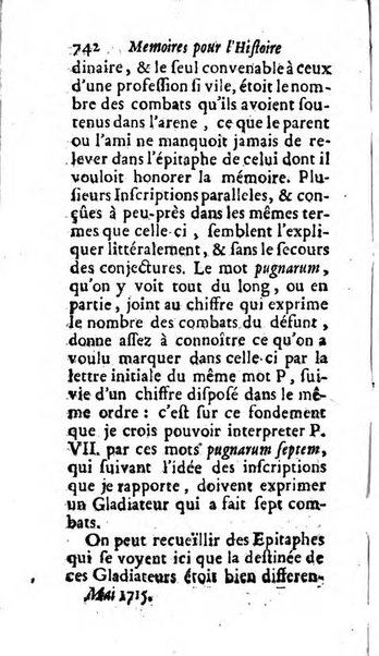 Mémoires pour l'histoire des sciences & des beaux-arts recüeillies par l'ordre de Son Altesse Serenissime Monseigneur Prince souverain de Dombes