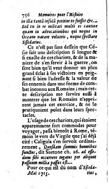 Mémoires pour l'histoire des sciences & des beaux-arts recüeillies par l'ordre de Son Altesse Serenissime Monseigneur Prince souverain de Dombes