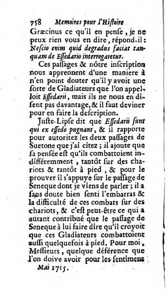 Mémoires pour l'histoire des sciences & des beaux-arts recüeillies par l'ordre de Son Altesse Serenissime Monseigneur Prince souverain de Dombes