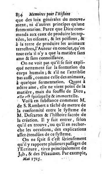 Mémoires pour l'histoire des sciences & des beaux-arts recüeillies par l'ordre de Son Altesse Serenissime Monseigneur Prince souverain de Dombes