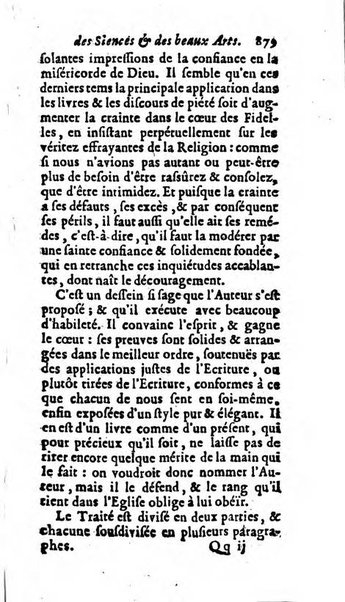 Mémoires pour l'histoire des sciences & des beaux-arts recüeillies par l'ordre de Son Altesse Serenissime Monseigneur Prince souverain de Dombes