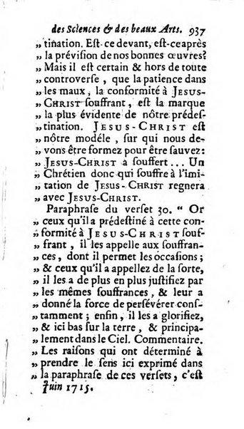 Mémoires pour l'histoire des sciences & des beaux-arts recüeillies par l'ordre de Son Altesse Serenissime Monseigneur Prince souverain de Dombes