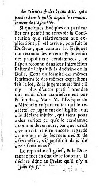 Mémoires pour l'histoire des sciences & des beaux-arts recüeillies par l'ordre de Son Altesse Serenissime Monseigneur Prince souverain de Dombes