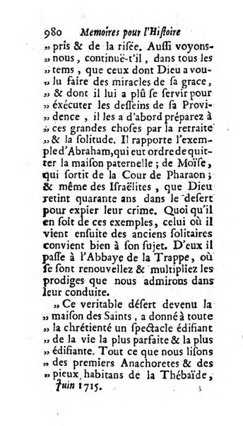 Mémoires pour l'histoire des sciences & des beaux-arts recüeillies par l'ordre de Son Altesse Serenissime Monseigneur Prince souverain de Dombes