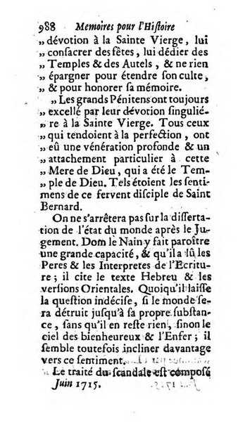 Mémoires pour l'histoire des sciences & des beaux-arts recüeillies par l'ordre de Son Altesse Serenissime Monseigneur Prince souverain de Dombes