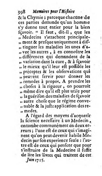 Mémoires pour l'histoire des sciences & des beaux-arts recüeillies par l'ordre de Son Altesse Serenissime Monseigneur Prince souverain de Dombes