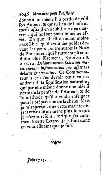 Mémoires pour l'histoire des sciences & des beaux-arts recüeillies par l'ordre de Son Altesse Serenissime Monseigneur Prince souverain de Dombes