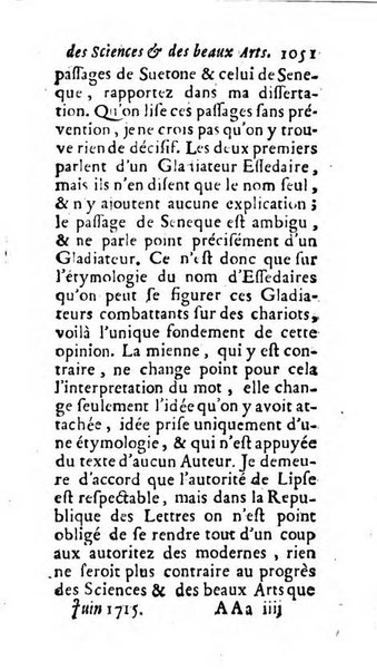 Mémoires pour l'histoire des sciences & des beaux-arts recüeillies par l'ordre de Son Altesse Serenissime Monseigneur Prince souverain de Dombes