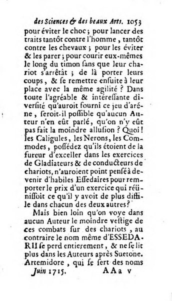 Mémoires pour l'histoire des sciences & des beaux-arts recüeillies par l'ordre de Son Altesse Serenissime Monseigneur Prince souverain de Dombes