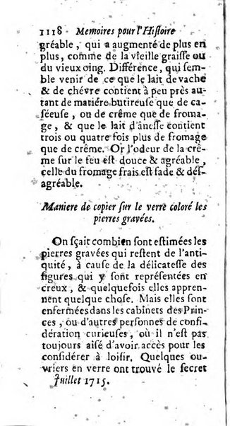 Mémoires pour l'histoire des sciences & des beaux-arts recüeillies par l'ordre de Son Altesse Serenissime Monseigneur Prince souverain de Dombes