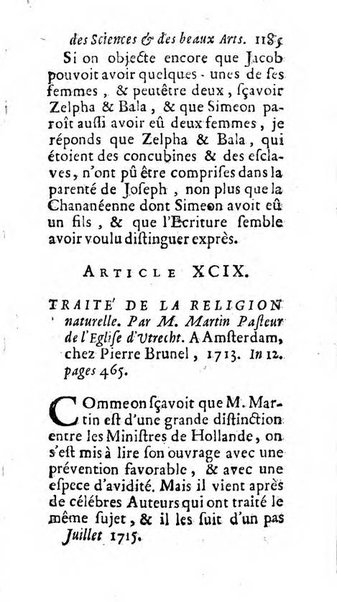 Mémoires pour l'histoire des sciences & des beaux-arts recüeillies par l'ordre de Son Altesse Serenissime Monseigneur Prince souverain de Dombes