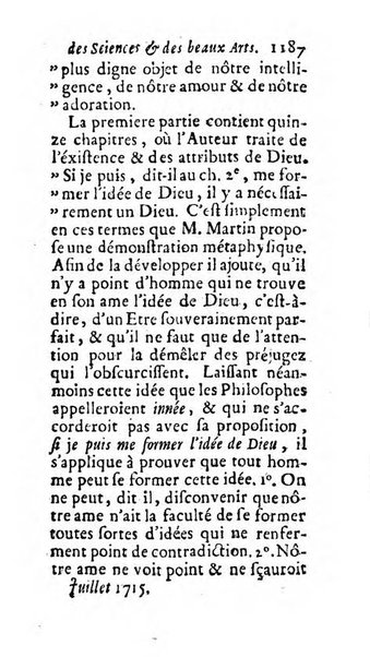 Mémoires pour l'histoire des sciences & des beaux-arts recüeillies par l'ordre de Son Altesse Serenissime Monseigneur Prince souverain de Dombes