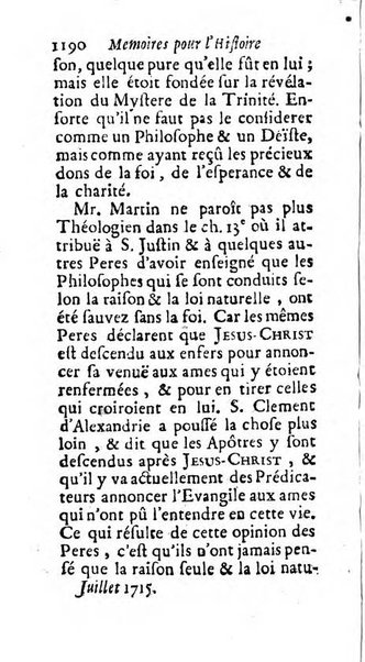 Mémoires pour l'histoire des sciences & des beaux-arts recüeillies par l'ordre de Son Altesse Serenissime Monseigneur Prince souverain de Dombes