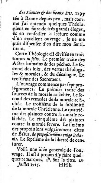 Mémoires pour l'histoire des sciences & des beaux-arts recüeillies par l'ordre de Son Altesse Serenissime Monseigneur Prince souverain de Dombes