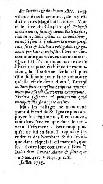 Mémoires pour l'histoire des sciences & des beaux-arts recüeillies par l'ordre de Son Altesse Serenissime Monseigneur Prince souverain de Dombes