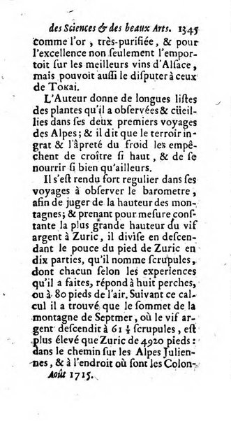 Mémoires pour l'histoire des sciences & des beaux-arts recüeillies par l'ordre de Son Altesse Serenissime Monseigneur Prince souverain de Dombes