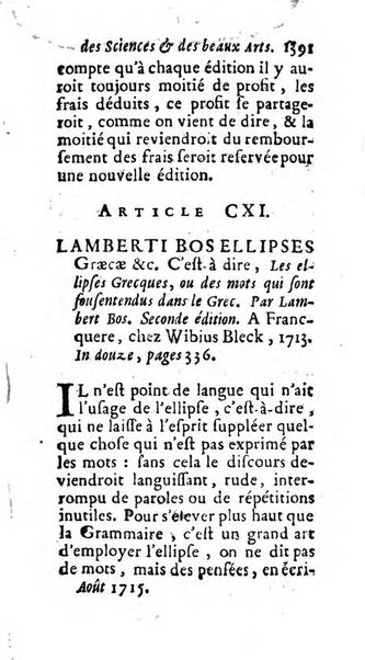 Mémoires pour l'histoire des sciences & des beaux-arts recüeillies par l'ordre de Son Altesse Serenissime Monseigneur Prince souverain de Dombes