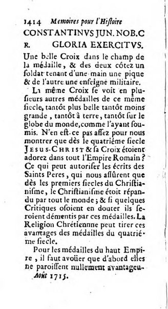 Mémoires pour l'histoire des sciences & des beaux-arts recüeillies par l'ordre de Son Altesse Serenissime Monseigneur Prince souverain de Dombes