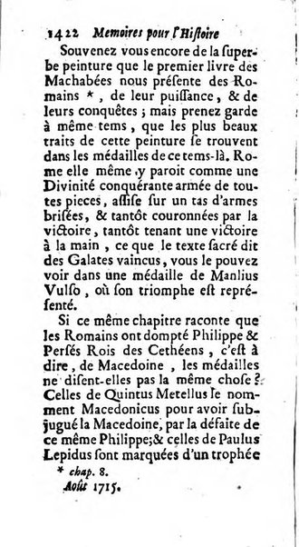 Mémoires pour l'histoire des sciences & des beaux-arts recüeillies par l'ordre de Son Altesse Serenissime Monseigneur Prince souverain de Dombes