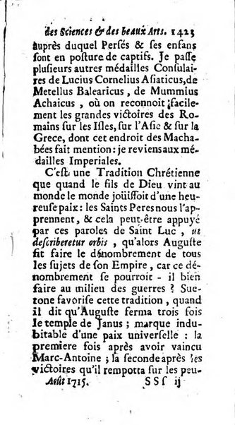 Mémoires pour l'histoire des sciences & des beaux-arts recüeillies par l'ordre de Son Altesse Serenissime Monseigneur Prince souverain de Dombes