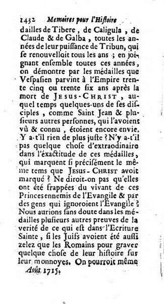 Mémoires pour l'histoire des sciences & des beaux-arts recüeillies par l'ordre de Son Altesse Serenissime Monseigneur Prince souverain de Dombes