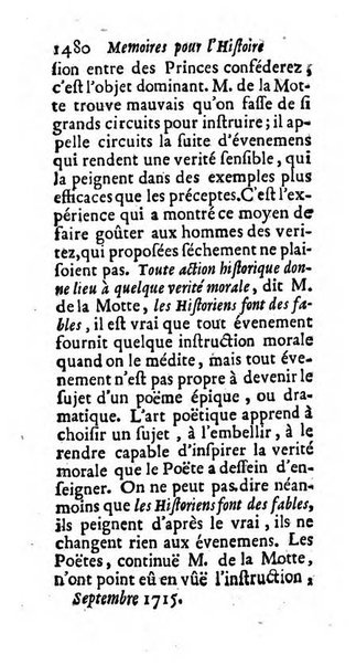 Mémoires pour l'histoire des sciences & des beaux-arts recüeillies par l'ordre de Son Altesse Serenissime Monseigneur Prince souverain de Dombes