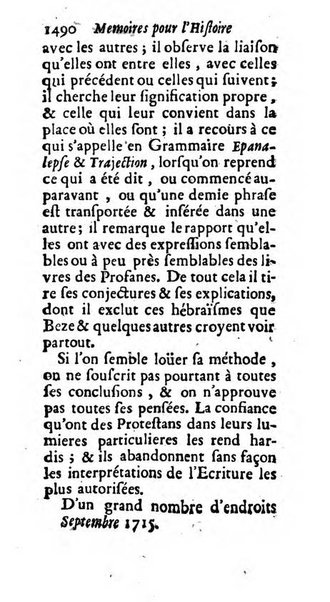 Mémoires pour l'histoire des sciences & des beaux-arts recüeillies par l'ordre de Son Altesse Serenissime Monseigneur Prince souverain de Dombes