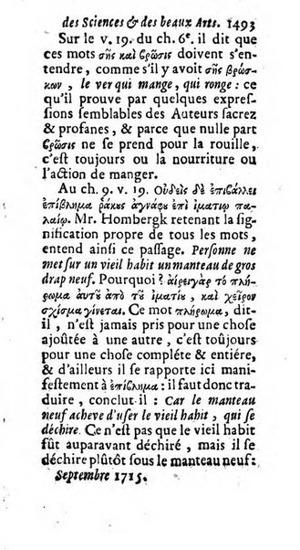 Mémoires pour l'histoire des sciences & des beaux-arts recüeillies par l'ordre de Son Altesse Serenissime Monseigneur Prince souverain de Dombes