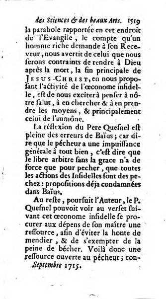 Mémoires pour l'histoire des sciences & des beaux-arts recüeillies par l'ordre de Son Altesse Serenissime Monseigneur Prince souverain de Dombes