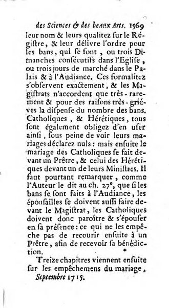 Mémoires pour l'histoire des sciences & des beaux-arts recüeillies par l'ordre de Son Altesse Serenissime Monseigneur Prince souverain de Dombes