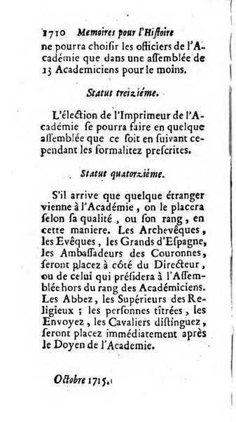 Mémoires pour l'histoire des sciences & des beaux-arts recüeillies par l'ordre de Son Altesse Serenissime Monseigneur Prince souverain de Dombes