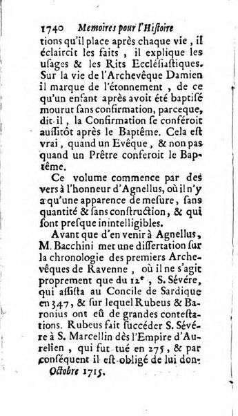 Mémoires pour l'histoire des sciences & des beaux-arts recüeillies par l'ordre de Son Altesse Serenissime Monseigneur Prince souverain de Dombes